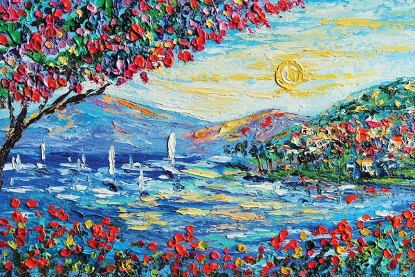 Greece: Greece Seascape by Romana Khomyn