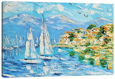 Italy Coast Canvas Art Print - Romana Khomyn