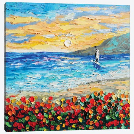 Laguna Beach Canvas Print #RKY65} by Romana Khomyn Canvas Artwork