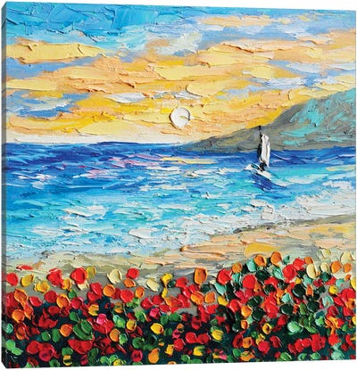 Laguna Beach Canvas Art Print - Romana Khomyn