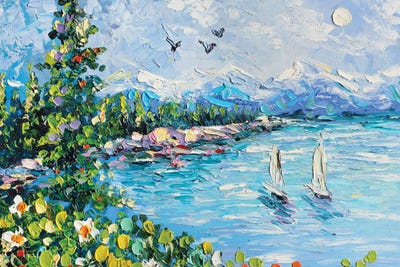 Lake Tahoe by Romana Khomyn framed wall art