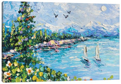 Lake Tahoe Canvas Art Print - Romana Khomyn