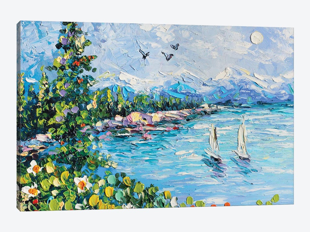 Lake Tahoe by Romana Khomyn 1-piece Canvas Art