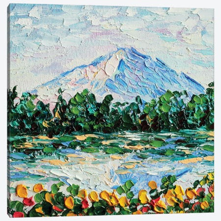 Mount Rainier Canvas Print #RKY72} by Romana Khomyn Canvas Art