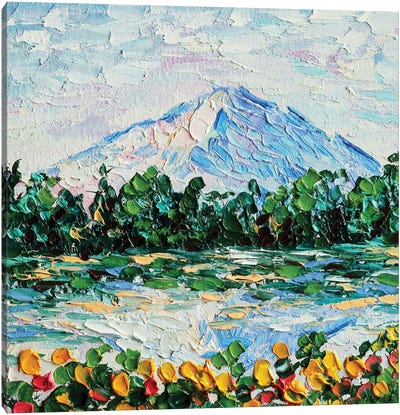 Mount Rainier Canvas Art Print - Romana Khomyn