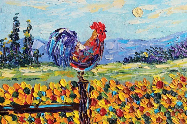 Romana Khomyn: Rooster by Romana Khomyn