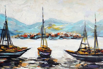 Sailboat by Romana Khomyn framed wall art