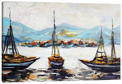 Sailboat Canvas Art Print - Romana Khomyn