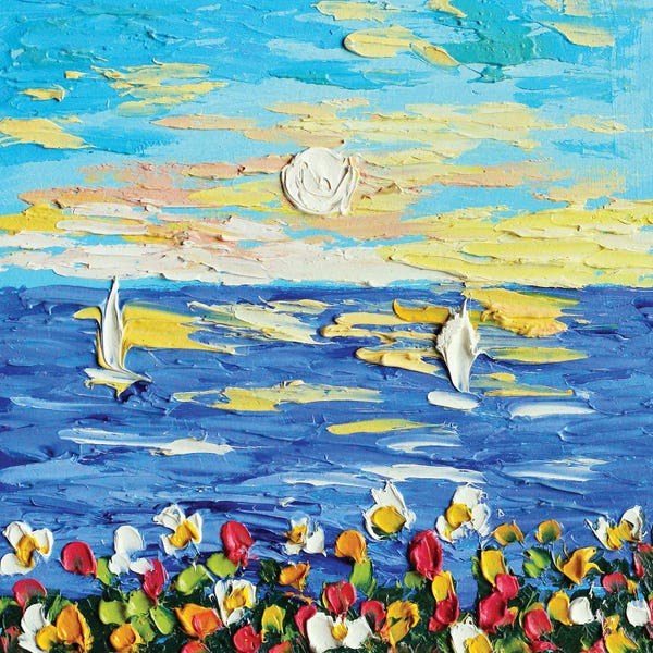 Sailboats: Sailboat II by Romana Khomyn