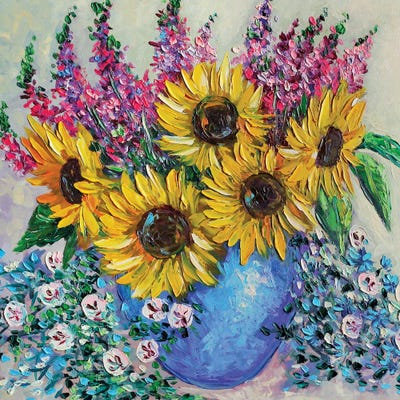 Sunflowers by Romana Khomyn canvas print
