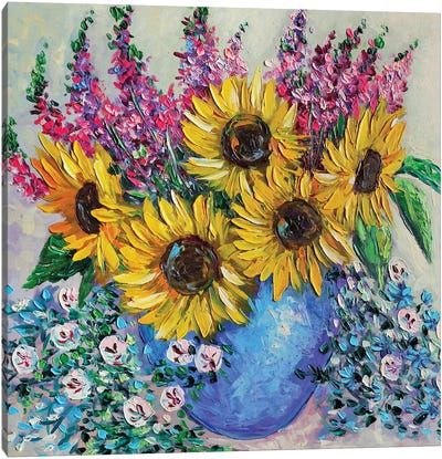 Sunflowers Canvas Art Print - Romana Khomyn