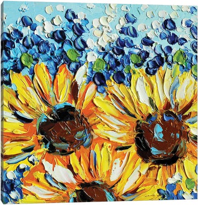 Sunflower Canvas Art Print - Romana Khomyn