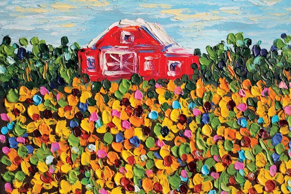 Fine Art Print: Sunflowers Field by Romana Khomyn