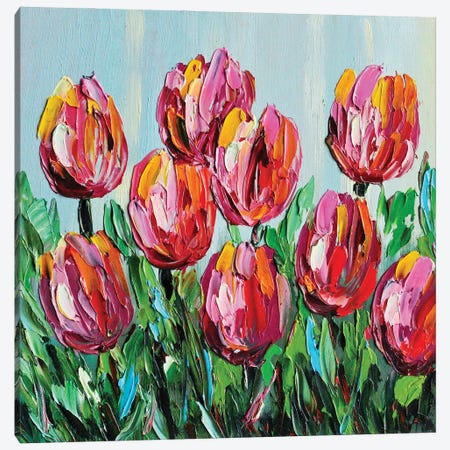 Tulip Canvas Print #RKY86} by Romana Khomyn Canvas Art