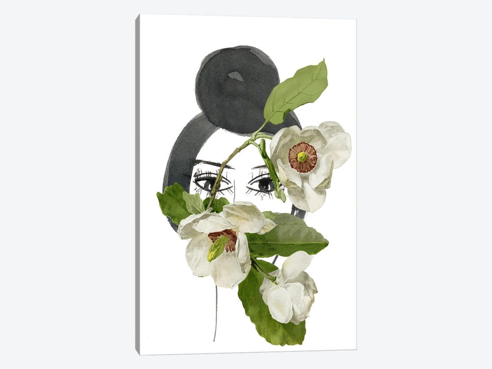 Look Through The Flower - White by RococcoLA 1-piece Art Print