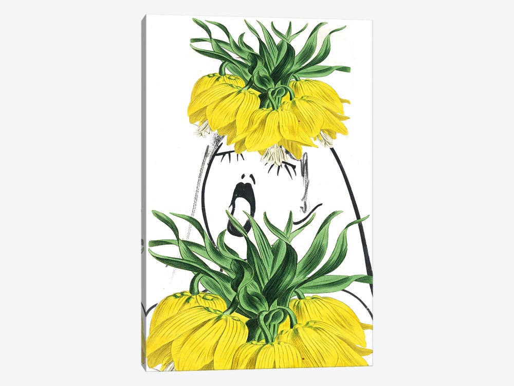 Look Through The Flower - Yellow by RococcoLA 1-piece Art Print