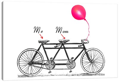 You And Me Canvas Art Print - Balloons