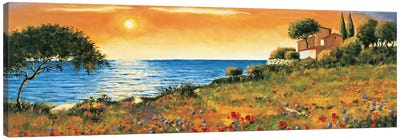 Sunlight Coast Canvas Art Print - Tuscany Art