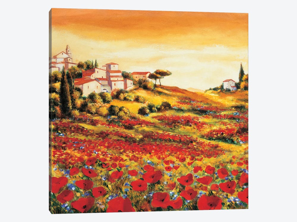 Valley of Poppies by Richard Leblanc 1-piece Canvas Artwork