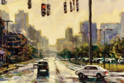 Harrison St by Richell Castellón framed canvas print