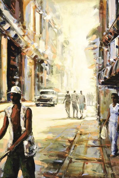 Street Vendor by Richell Castellón canvas print