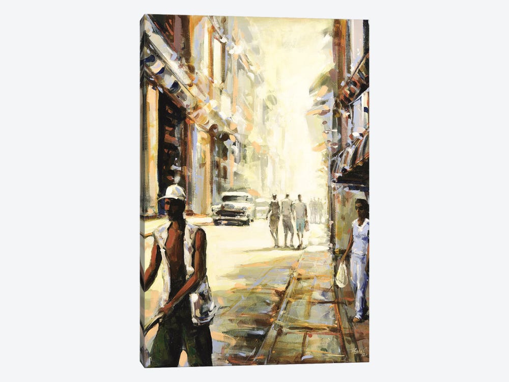Street Vendor by Richell Castellón 1-piece Canvas Print