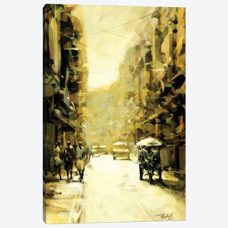 Bicy In Yellow Canvas Print #RLC102} by Richell Castellón Canvas Art Print