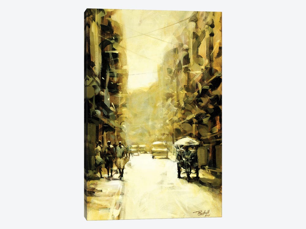 Bicy In Yellow by Richell Castellón 1-piece Canvas Artwork