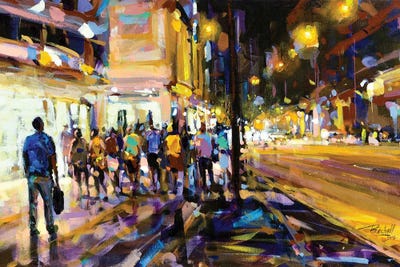 Premiere by Richell Castellón framed canvas print