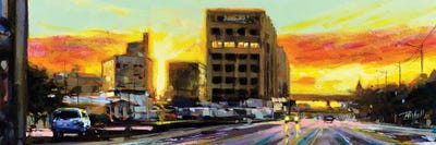 Erie Blvd by Richell Castellón multi panel art