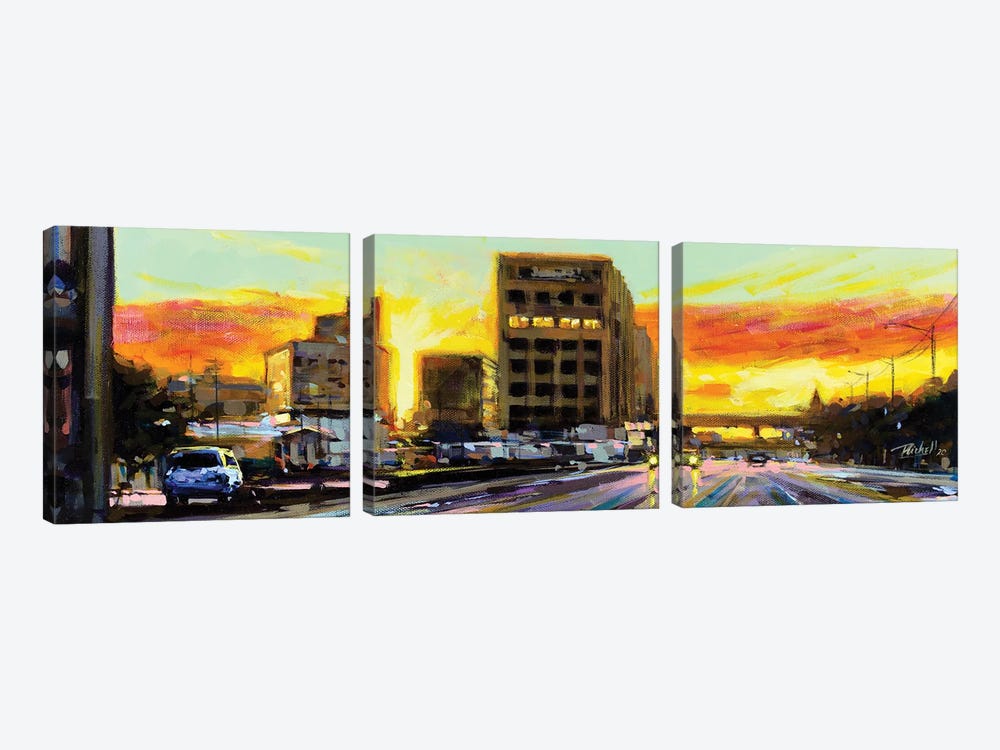 Erie Blvd by Richell Castellón 3-piece Canvas Print
