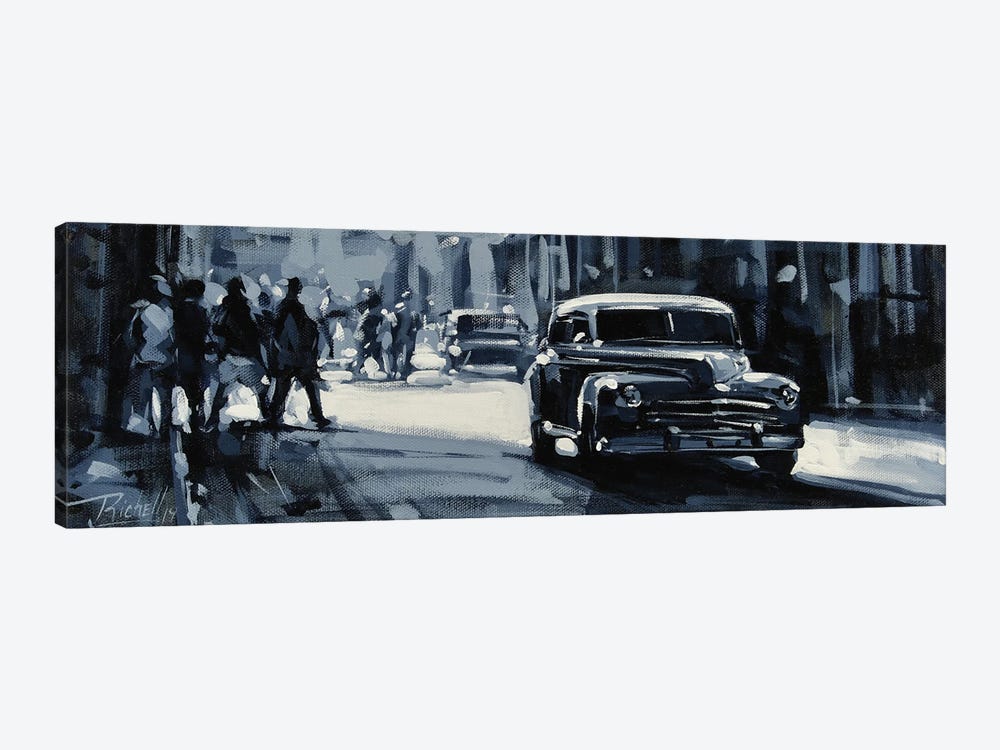 Gray Classic Car by Richell Castellón 1-piece Canvas Art Print