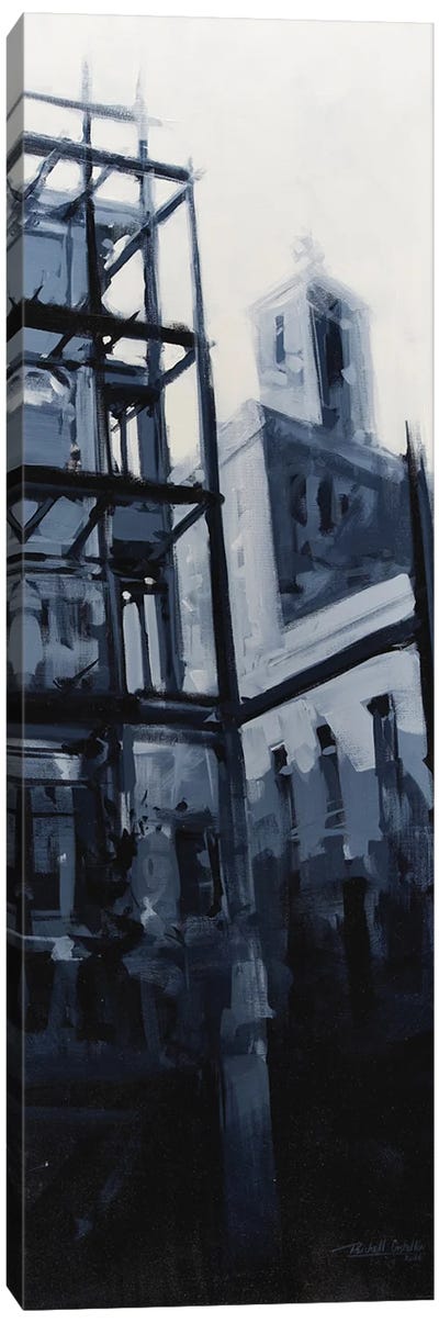 Falling Canvas Art Print - Black & White Cityscapes
