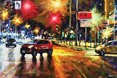 West St. by Richell Castellón canvas print