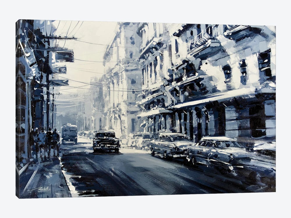 Gray City by Richell Castellón 1-piece Canvas Print