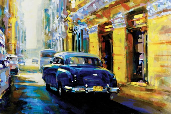 Richell Castellón: Blue And Yellow by Richell Castellón