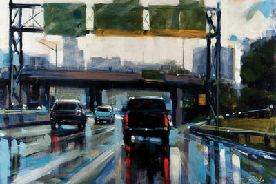 Highway 81 by Richell Castellón framed canvas print