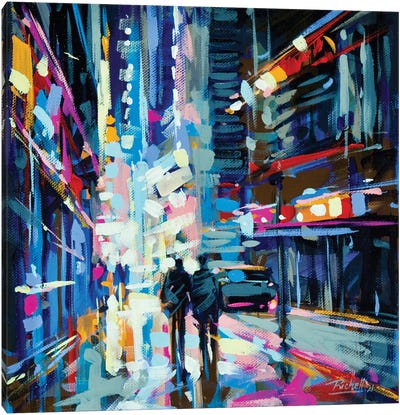 City XIII Canvas Art Print - Intense Impressionism