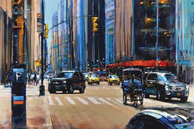 Black Cars NYC by Richell Castellón canvas print