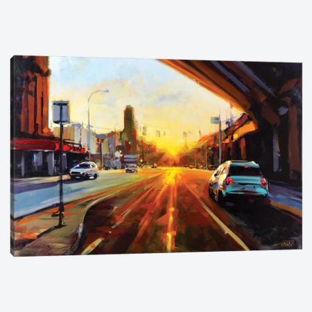 Sunset at Erie Canvas Print #RLC149} by Richell Castellón Canvas Print