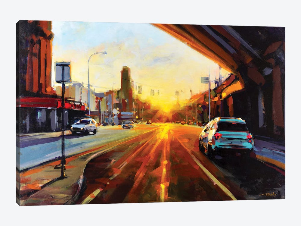 Sunset at Erie by Richell Castellón 1-piece Canvas Print
