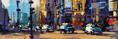 NY One by Richell Castellón multi panel art