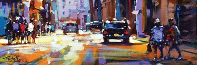 City I by Richell Castellón multi panel art