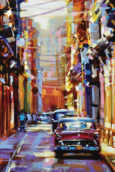 Chevy II by Richell Castellón framed canvas print