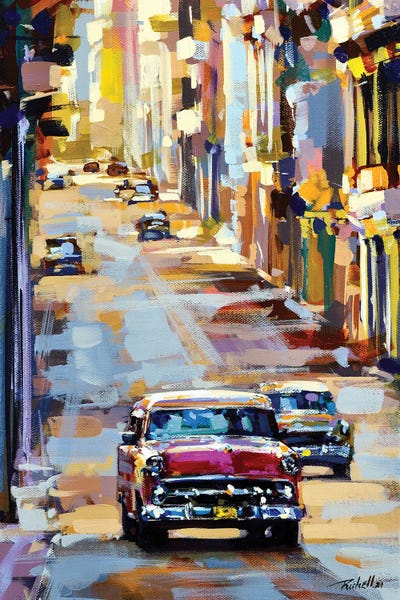 Richell Castellón: Car And Hill by Richell Castellón