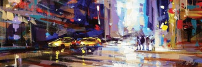 Taxi NYC by Richell Castellón multi panel art