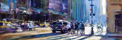 Walking In NY by Richell Castellón multi panel art
