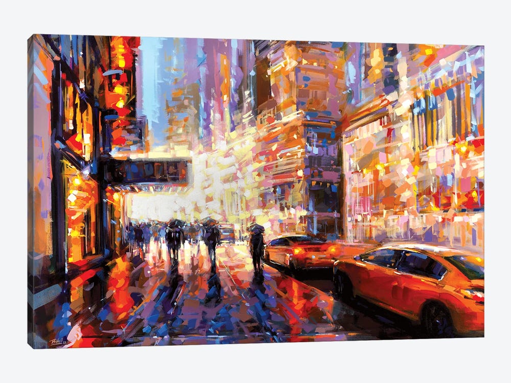 NY Light Colors by Richell Castellón 1-piece Canvas Art Print