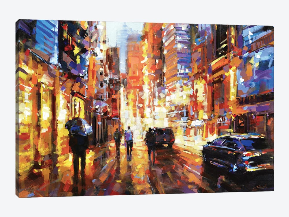 NYC Lights by Richell Castellón 1-piece Canvas Print