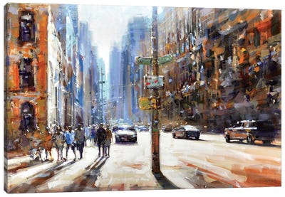 Light In NY Canvas Art Print - Richell Castellón 